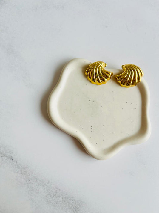 Aros concha mar  Acero inoxidable Baño 14K