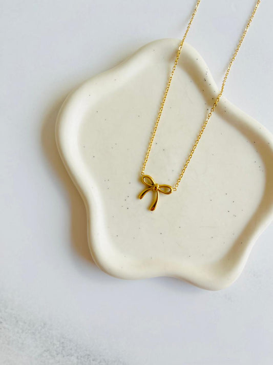 Collar lazo Acero inoxidable baño 14K